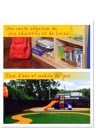 Une vaste sélection de jeux éducatifs et de livres. Jeux d'eaux et module de jeux.